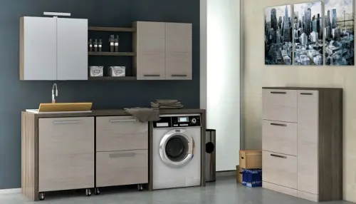 Arredare stanza lavanderia, mobili e soluzioni salvaspazio