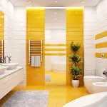 Arredare bagno: bagno giallo, colore di tendenza